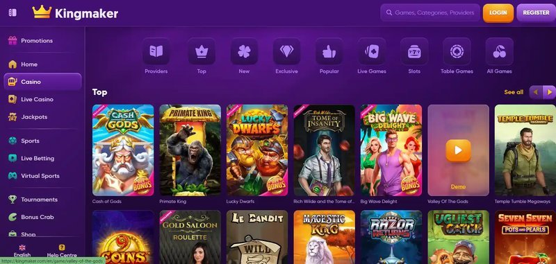Esplora kingmaker casino promo code