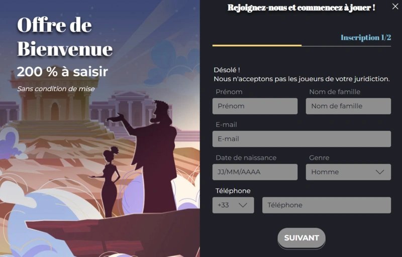Olympe casino inscription - Découvrez les nouveaux jeux et bonus de l'Olympe Casino en ligne française